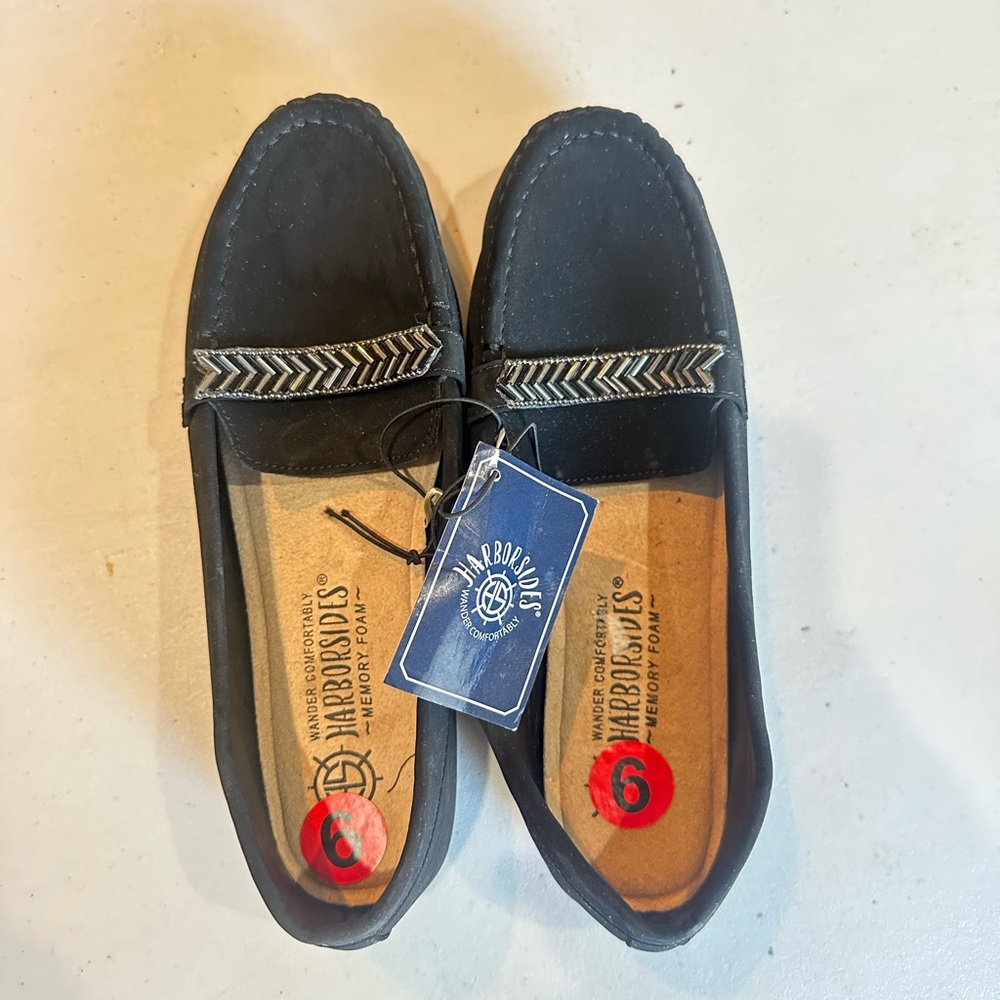 Harbor Shoes Black Loafers for Women Size 6 wide